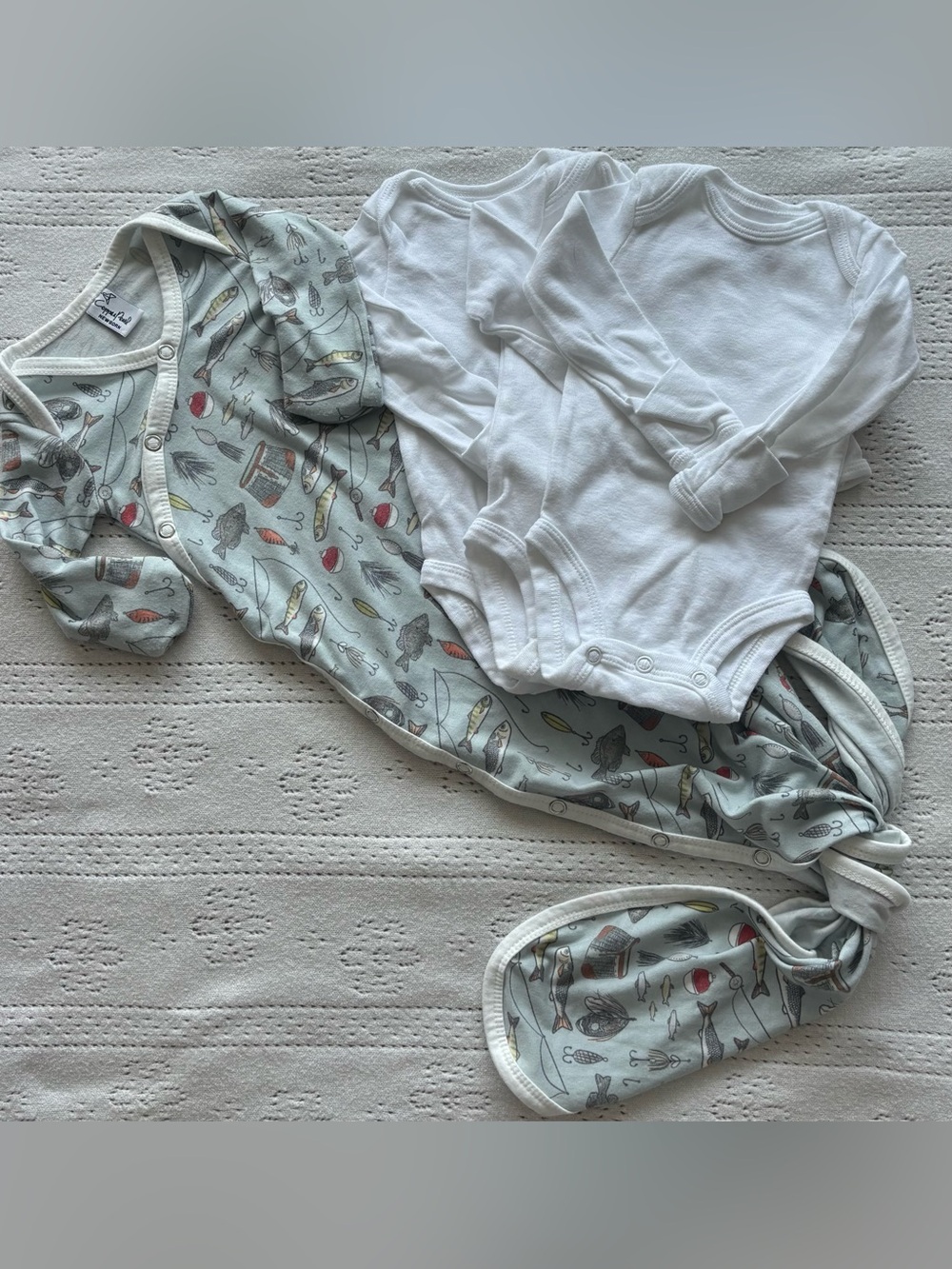Newborn Bamboo Bundle | Copper Pearl Gone Fishing Set